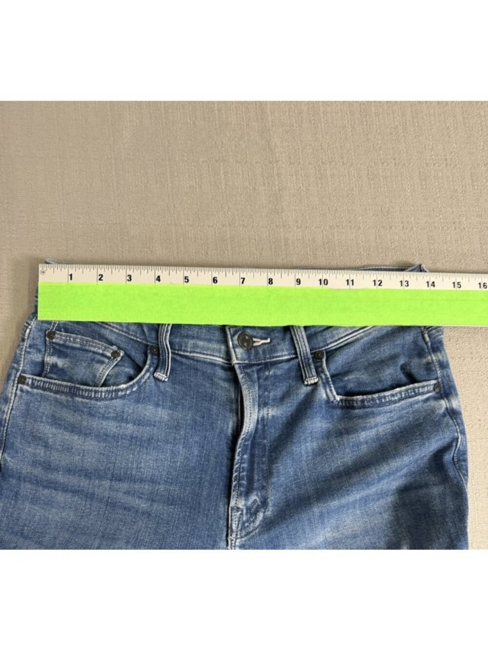 Mother The Mid Rise Rider Ankle Jeans In Wish On A Star Straight Crop Size 29 - Picture 8 of 16